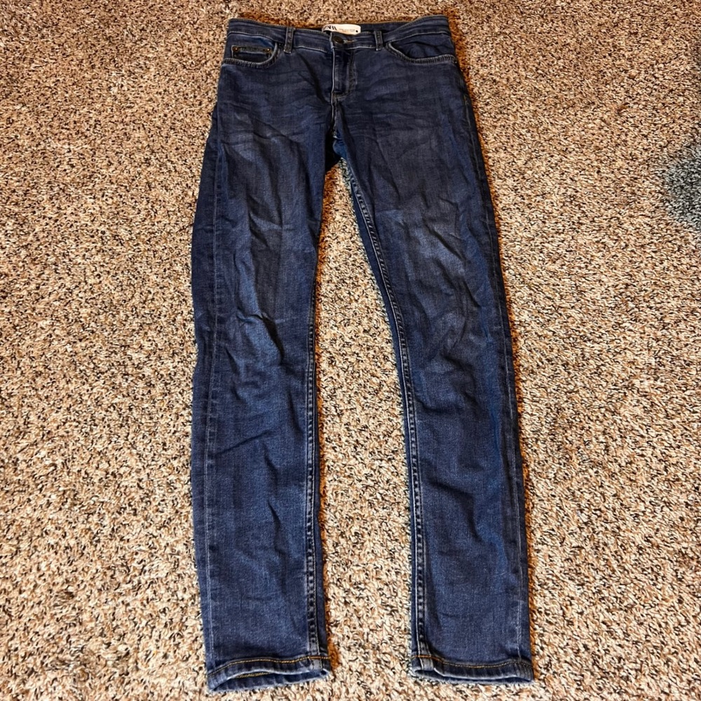 Zara Skinny Jeans Dark Wash Denim Casual Everyday Style Size 4
